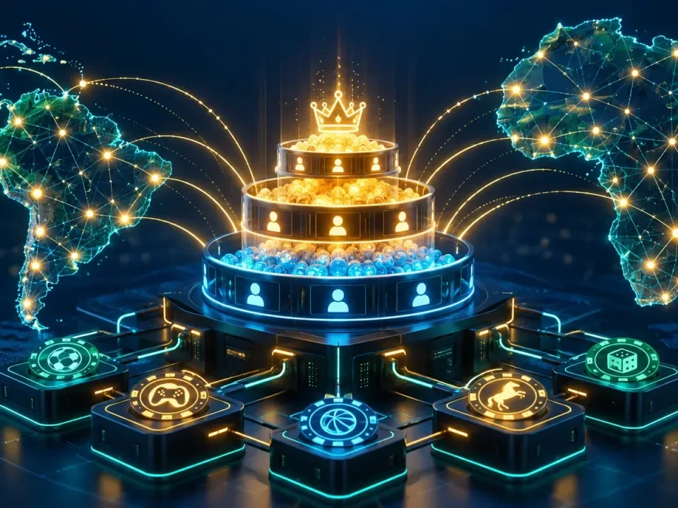 Tiered jackpot technology platform connected to operator networks in Africa and Latin America