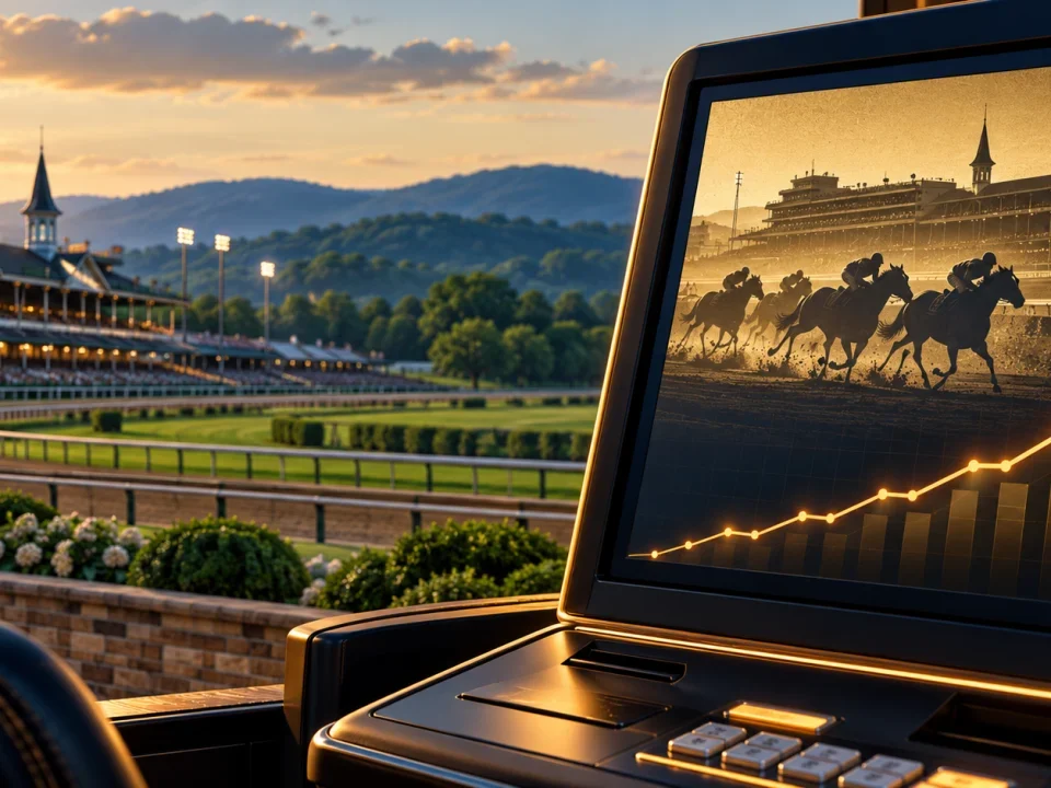 Historical racing terminal beside a Kentucky racetrack