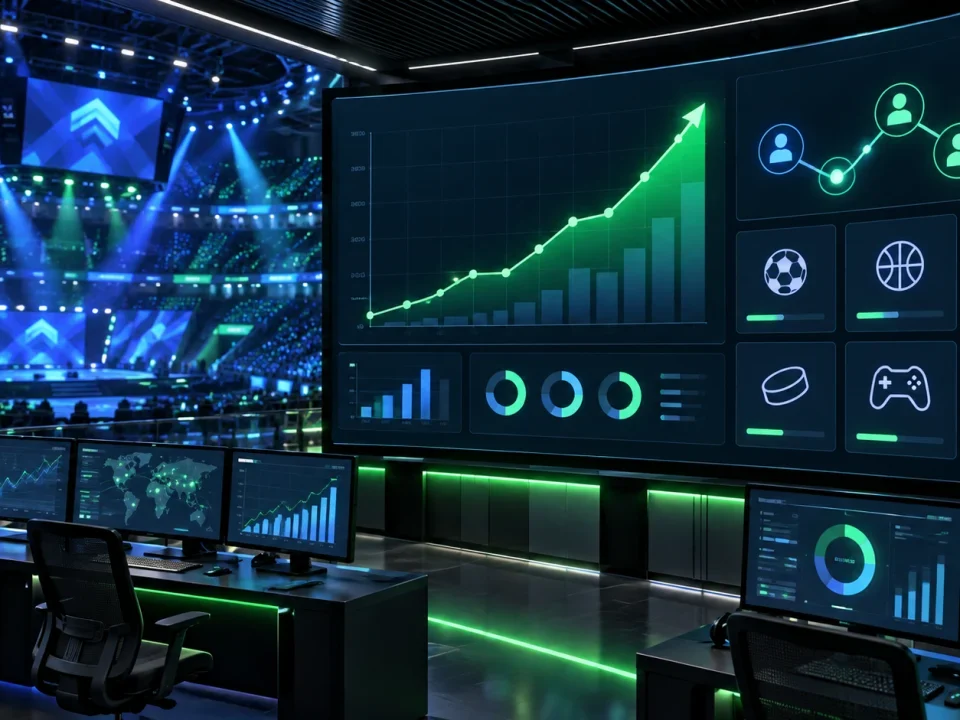 Sportsbook operations dashboard showing rising activity